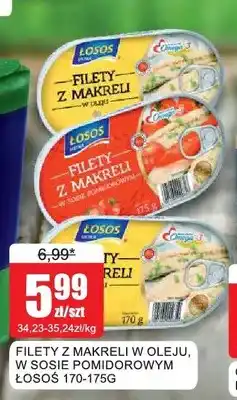 Bingo Filety z makreli w oleju Łosoś oferta