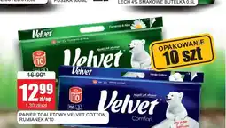 Bingo Papier toaletowy Velvet White Cotton 10-pak oferta