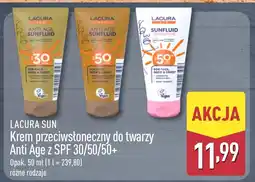 ALDI Lacura Sun Krem przeciwsłoneczny do twarzy Anti Age z SPF 30/50/50+ oferta