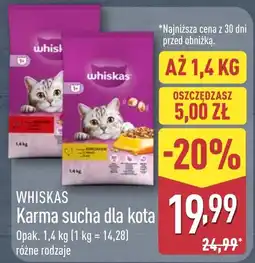 ALDI Whiskas Karma sucha dla kota oferta
