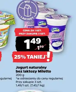 Netto Jogurt bez laktozy Miletto oferta