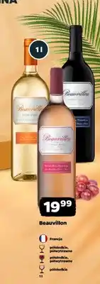 Netto Wino czerwone półsłodkie Beauvillon Francja oferta