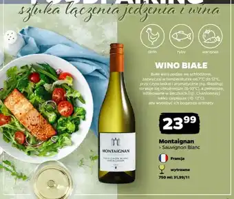 Netto Wino białe Montaignan Sauvignon Blanc oferta