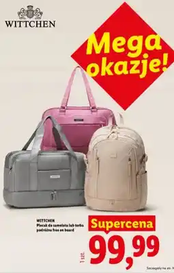 Lidl Plecak do samolotu Wittchen Free On Board oferta