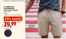 Lidl Szorty męskie z bawełną U.S. Grand Polo oferta