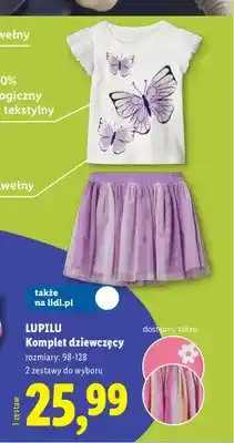 Lidl Komplet dziewczęcy Lupilu oferta