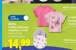 Lidl T-shirty dziewczęce Lupilu 2-pak oferta