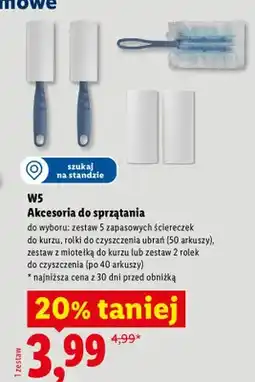 Lidl Zestaw 5 zapasowych ściereczek do kurzu W5 oferta