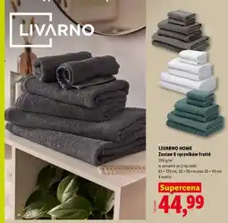 Lidl Zestaw 6 ręczników frotte Livarno Home oferta