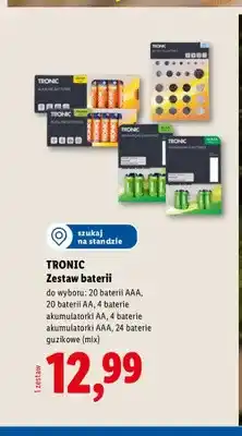 Lidl Baterie alkaliczne AAA TRONIC 20-pak oferta