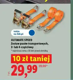 Lidl Zestaw pasów transportowych Ultimate Speed 2-częściowy oferta