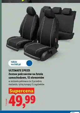 Lidl Zestaw pokrowców na fotele samochodowe ULTIMATE SPEED oferta