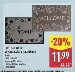 ALDI Wycieraczka z nadrukiem Home Creation oferta