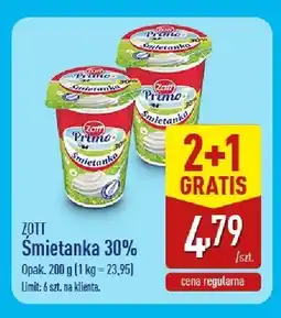 ALDI Śmietanka 30% Zott Primo oferta