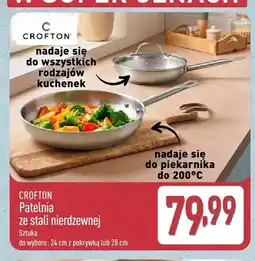 ALDI Patelnia ze stali nierdzewnej Crofton 24 cm z pokrywką oferta