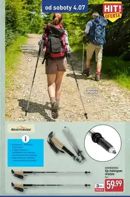 ALDI Kije trekkingowe składane ADVENTURIDGE oferta