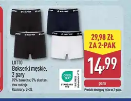 ALDI Bokserki męskie LOTTO 2-pak oferta