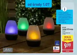 ALDI Lampy LED Lounge Belavi 4-pak oferta