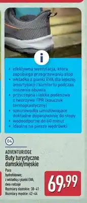 ALDI Buty turystyczne damskie Adventuridge oferta