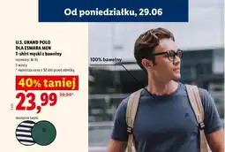 Lidl U.S. GRAND POLO DLA ESMARA MEN T-shirt męski z bawełny oferta