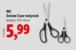 Lidl W5 Zestaw 2 par nożyczek oferta