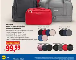 Lidl WITTCHEN Plecak do samolotu lub torba podróżna free on board oferta