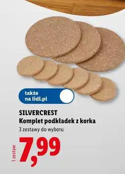 Lidl SILVERCREST Komplet podkładek z korka oferta