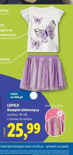 Lidl LUPILU Komplet dziewczęcy oferta