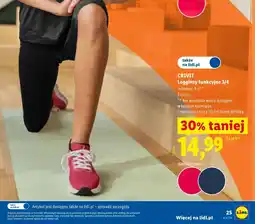 Lidl CRIVIT Legginsy funkcyjne 3/4 oferta