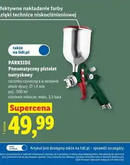 Lidl PARKSIDE Pneumatyczny pistolet natryskowy oferta