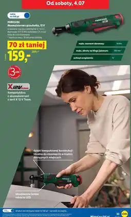 Lidl PARKSIDE Akumulatorowa grzechotka, 12 V oferta