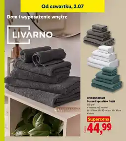 Lidl LIVARNO HOME Zestaw 6 ręczników frotté oferta