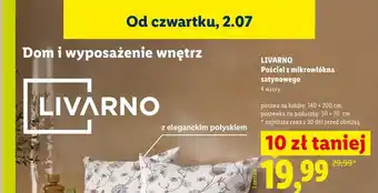 Lidl LIVARNO Pościel z mikrowłókna satynowego 140 x 200 cm oferta
