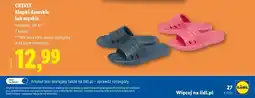 Lidl CRIVIT Klapki damskie lub męskie oferta