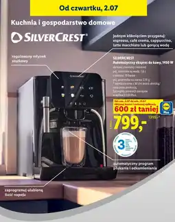 Lidl SILVERCREST Automatyczny ekspres do kawy oferta