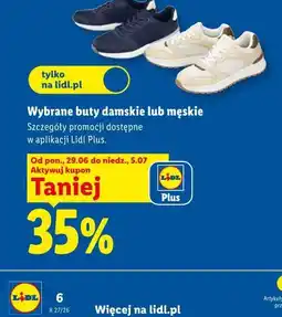 Lidl Wybrane buty damskie lub męskie oferta