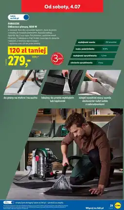 Lidl PARKSIDE Odkurzacz piorący, 1600 W oferta