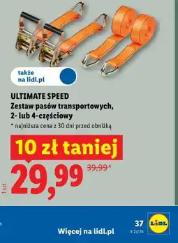 Lidl ULTIMATE SPEED Zestaw pasów transportowych, 2- lub 4-częściowy oferta