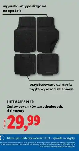 Lidl ULTIMATE SPEED Zestaw dywaników samochodowych, 4 elementy oferta
