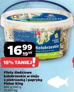 Netto Fisher King Filety śledziowe kołobrzeskie w oleju z pietruszką i papryką oferta
