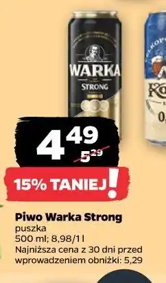Netto Piwo Warka Strong oferta