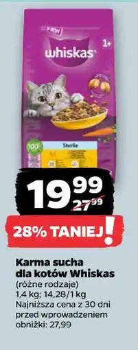 Netto Karma sucha dla kotów Whiskas oferta