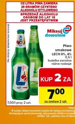 Carrefour Express Piwo smakowe LECH 0%, 4% oferta