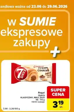 Carrefour Express Rogal 7DAYS KLASYCZNY, MAX, DUO oferta