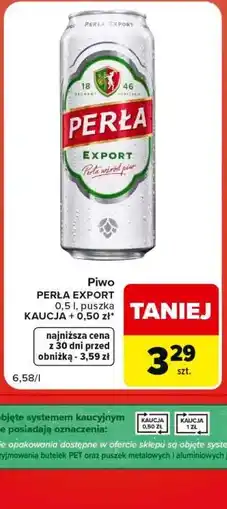 Carrefour Market Piwo Perła Export oferta