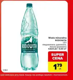 Carrefour Market Woda mineralna Rodowita oferta
