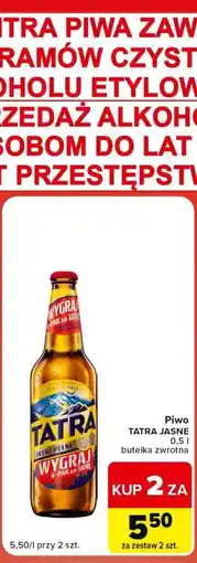 Carrefour Market Piwo Tatra Jasne oferta
