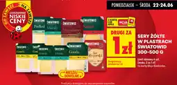 Biedronka Sery żółte w plastrach światowid oferta