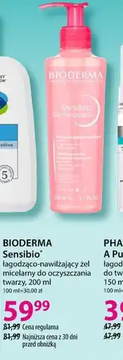 Hebe Bioderma Sensibio łagodząco-nawilżający żel micelarny do oczyszczania twarzy oferta
