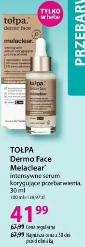 Hebe TOŁPA Dermo Face Melaclear intensywne serum korygujące przebarwienia oferta